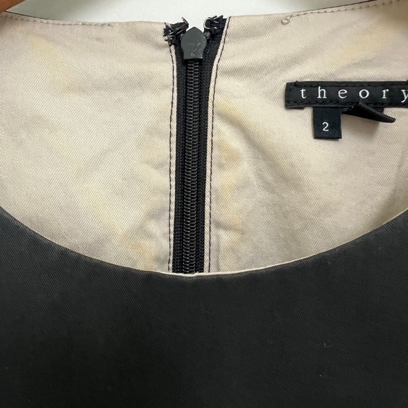 Theory Sleeveless Fitted Dress Black Women's Size 2 - Picture 4 of 10
